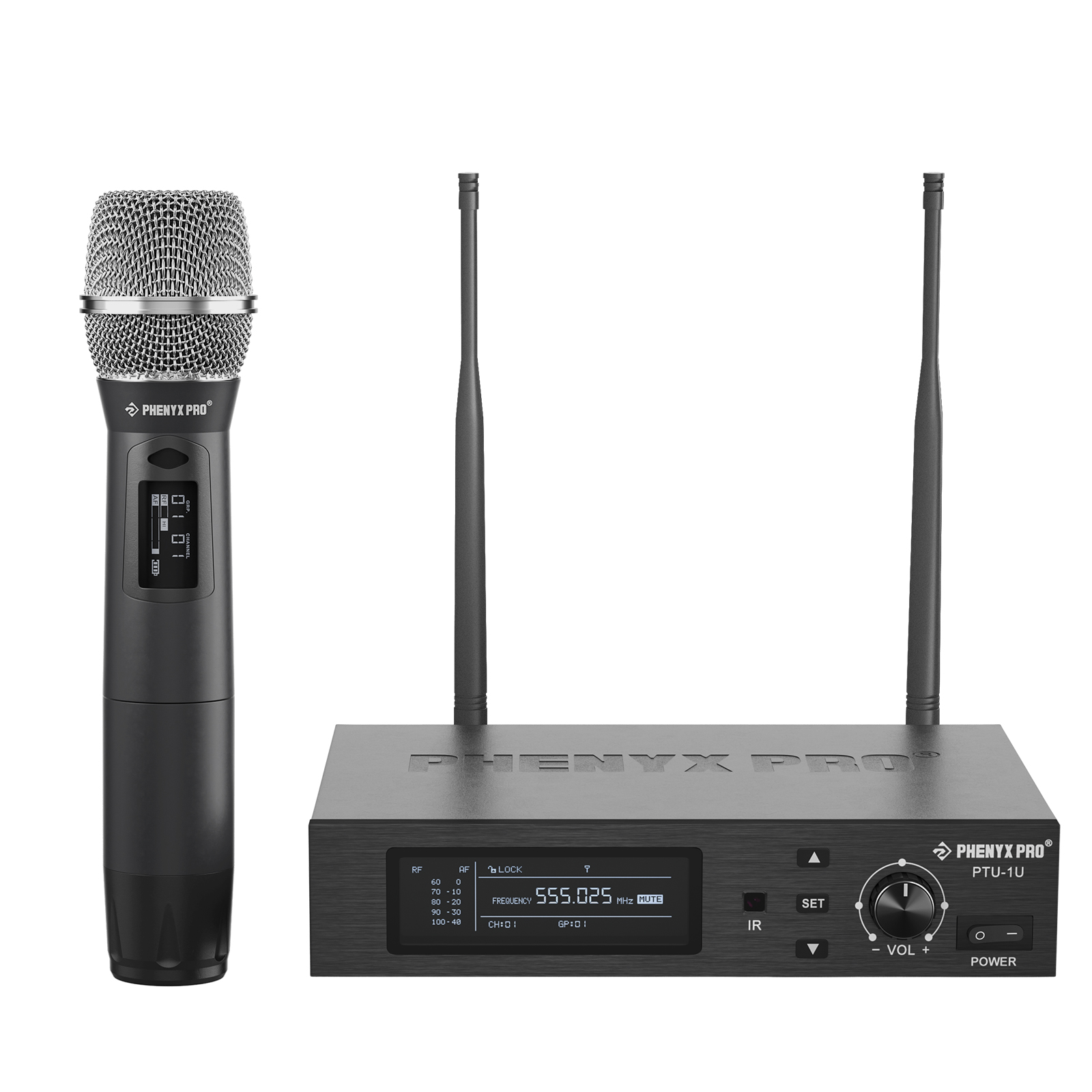 Phenyx Pro PTU-1U the Best Wireless Microphones System Lock Pick Set Professional Handheld Mic Metal for Stage Church