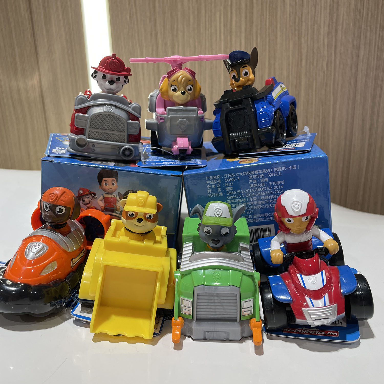 Echte Paw Patrol 8-9CM Ryder Chase Skye Zuma Rocky Patrollers Anime Puppe Action-figuren Rettungs Team Kinder geburtstag Geschenk Spielzeug