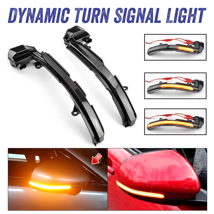 Apto para jaguar xe xf xj F-TYPE xk xkr I-PACE x250 x260 indicador pisca dinâmico espelho sinal de luz volta