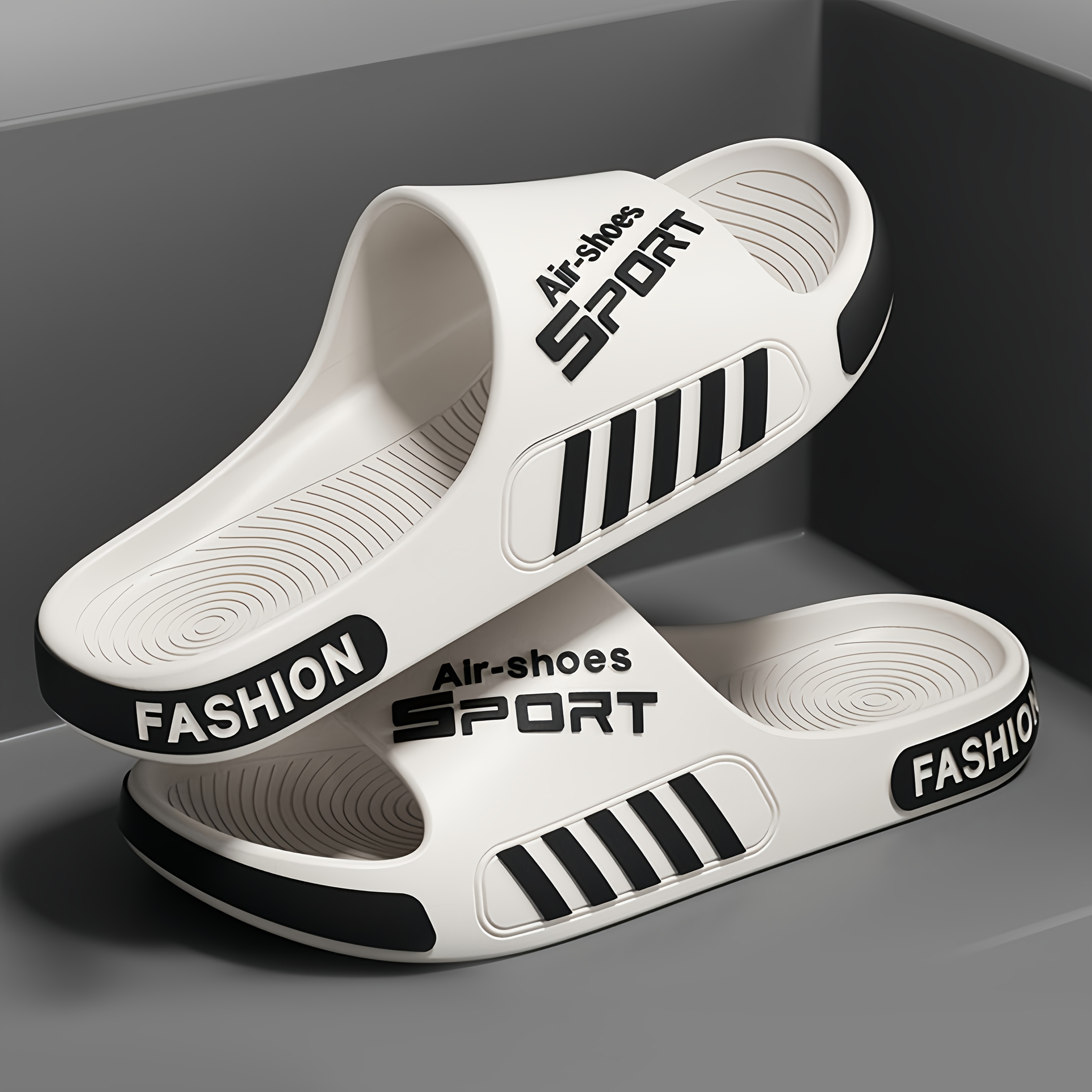 Men's Sport Style Outdoor Slippers Anti-Slip Lightweight for Home And Beach Outdoor Use Comfortable Footwear