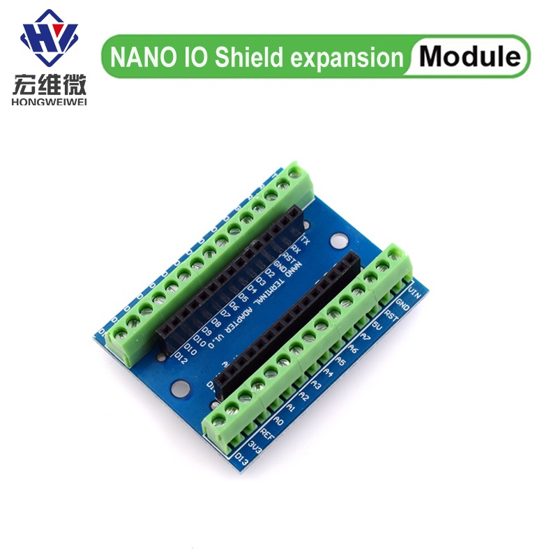 NANO V3.0 コントローラーターミナルアダプター拡張ボード NANO IO シールド Arduino AVR ATMEGA328P 用のシンプルな拡張プレート