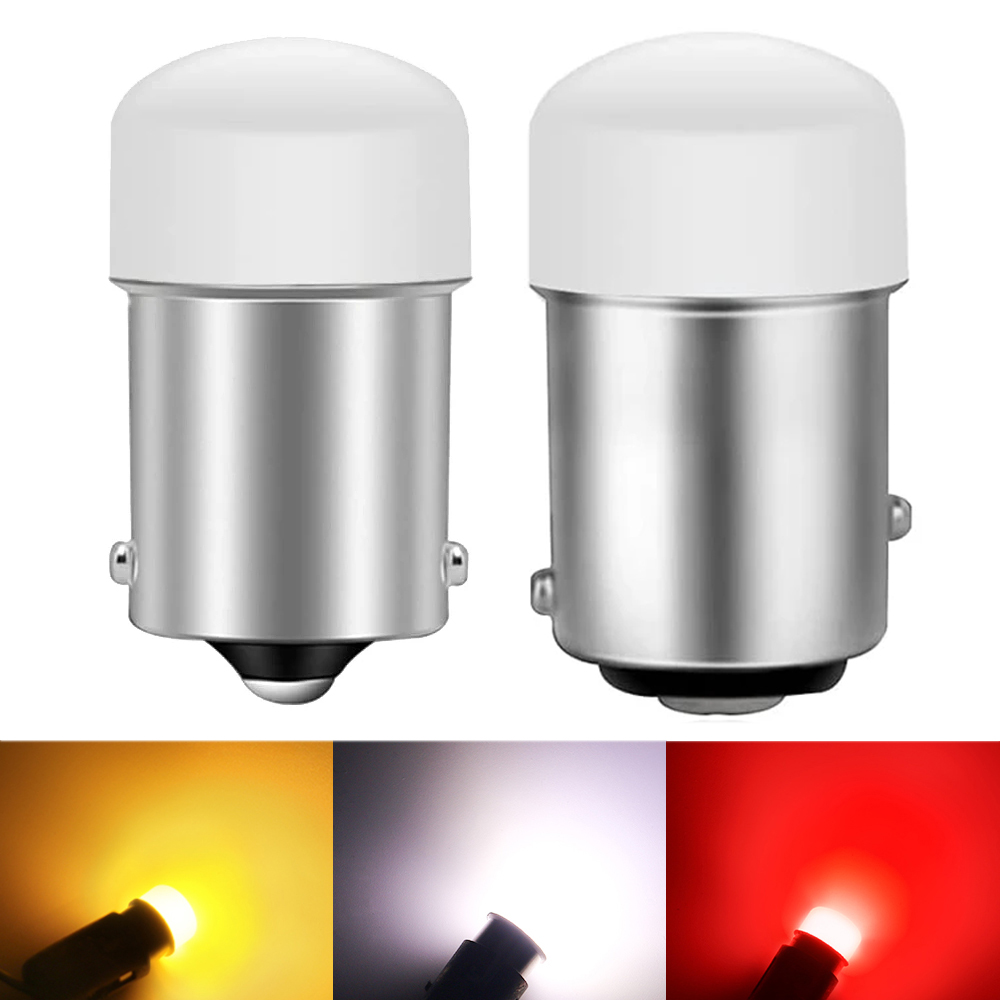 2x P21/5 W Led 1157 รถ BAY15D 1156 P21W Ba15S BAU15S PY21W หลอดไฟ 9SMD Auto Universal ย้อนกลับไฟเลี้ยวเบรค DRL