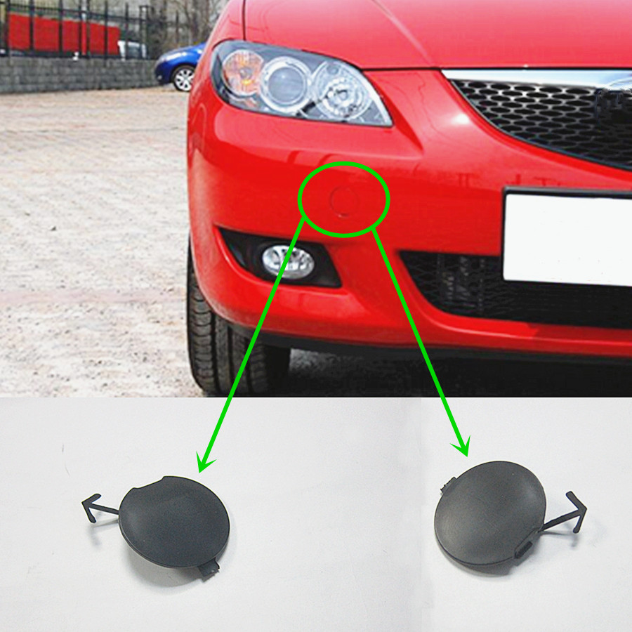 Accesorios de coche 50-A11 cubierta de gancho de remolque de parachoques delantero para Mazda 3 2004-2008 BK