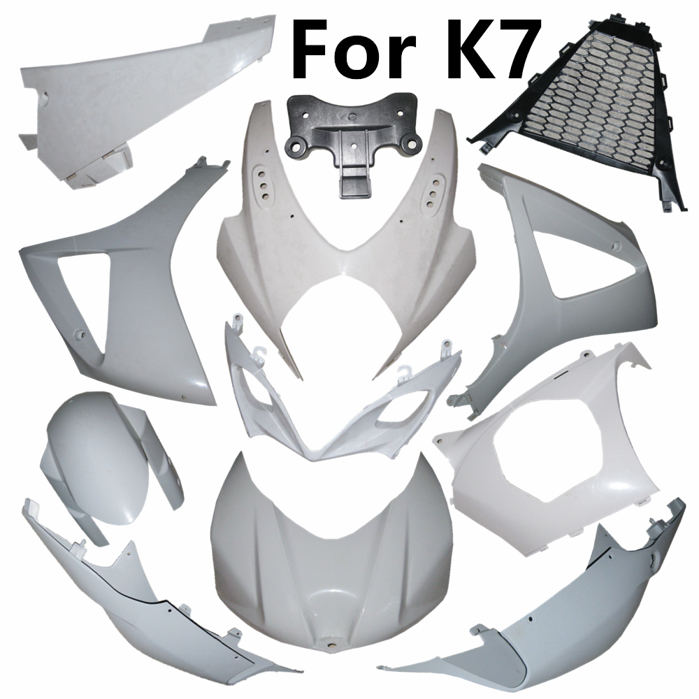 Fit สำหรับ Suzuki GSXR1000 K7 2007 2008 07 08 Unpainted รถจักรยานยนต์ Fairing Kit ตัวถังรถชิ้นส่วนพลาสติกฉีดส่วนประกอบ ABS