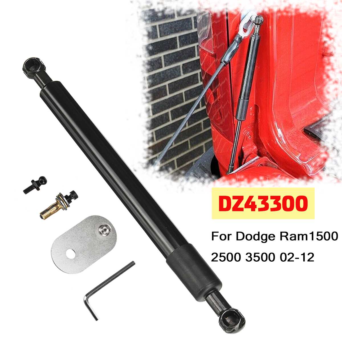 Supports de hayon de coffre arrière de voiture, jambe de force, bras d'amortisseurs, barres de gaz, DZ43300 pour Dodge RAM 1500, 2500, 3500, 2002, 2003 - 2012