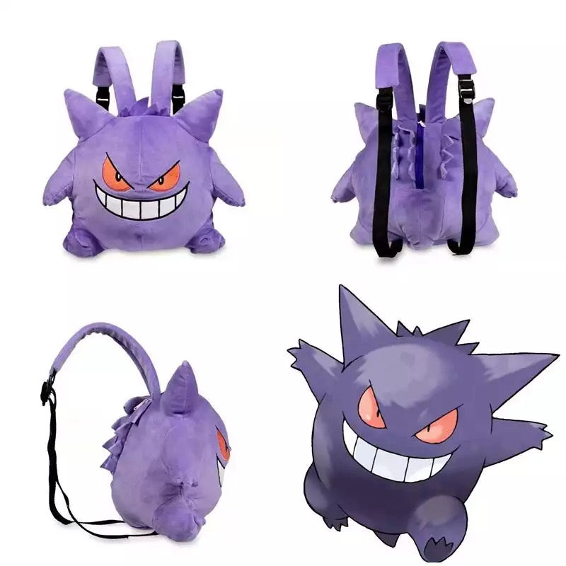 Niedlicher Pokemon-Rucksack, Kawaii-Plüschbeutel im japanischen Stil, Gengar Eevee Snorlax-Rucksack, Schultasche, Cosplay-Requisiten, modische Geschenke