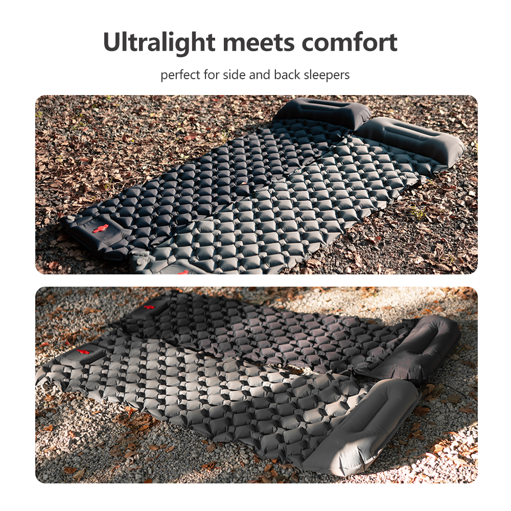 TARKA Aufblasbare Luftmatratze Camping-Schlafmatte Outdoor Faltbare Ultraleichte Luftkissen Verbesserte Zelt-Selbstaufblasende Campingmatte