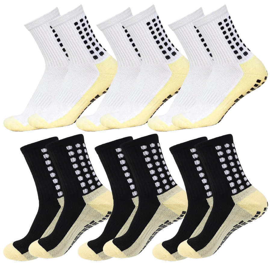 6-Paar rutschfeste Socken für Herren und Damen, Fußball, Basketball, Fußball, Rugby, Baseball, Radfahren, Laufen, Wandern, Tennis, Skateboard