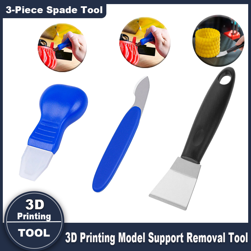 Set di 3 strumenti per rimuovere i supporti della stampante 3D, compatibile con PLA, ABS e materiali fotopolimerizzati UV – Strumenti per stampanti 3D
