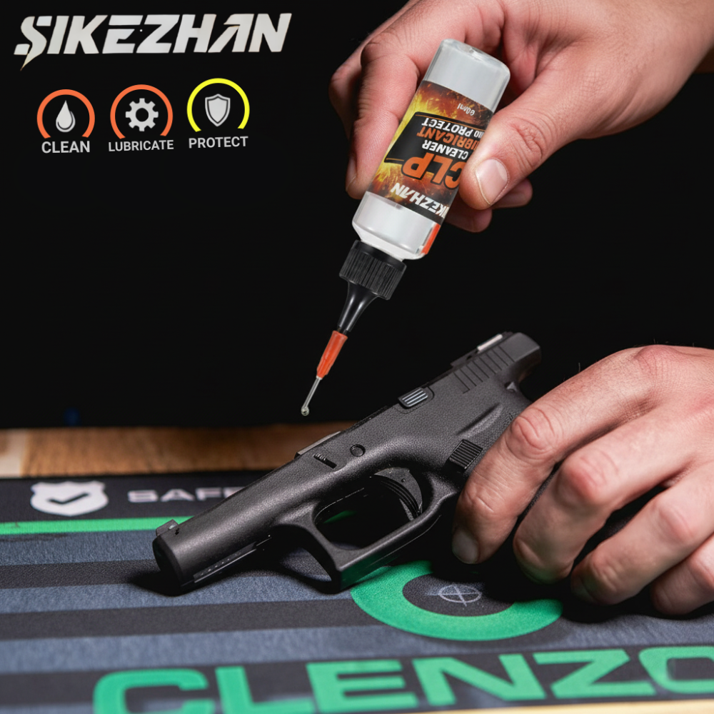 Pistolenöl CLP-Reiniger-Schmiermittel mit Präzisions-Nadelspitzenöler für Gewehr, Pistole, Schrotflinte, Schusswaffen, Wartung und Pflege, 60 ml