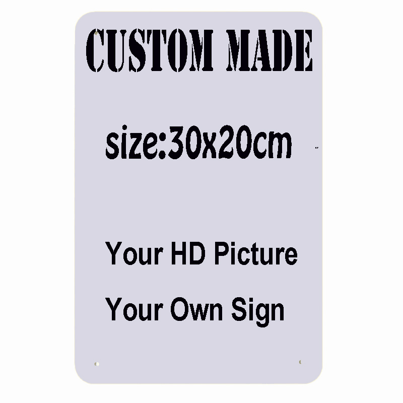 Letreros de hojalata de Metal personalizados, placa Retro para decoración del hogar, pegatina de pared, póster artístico, placas privadas, 30x20CM/30X15CM, ZSS61
