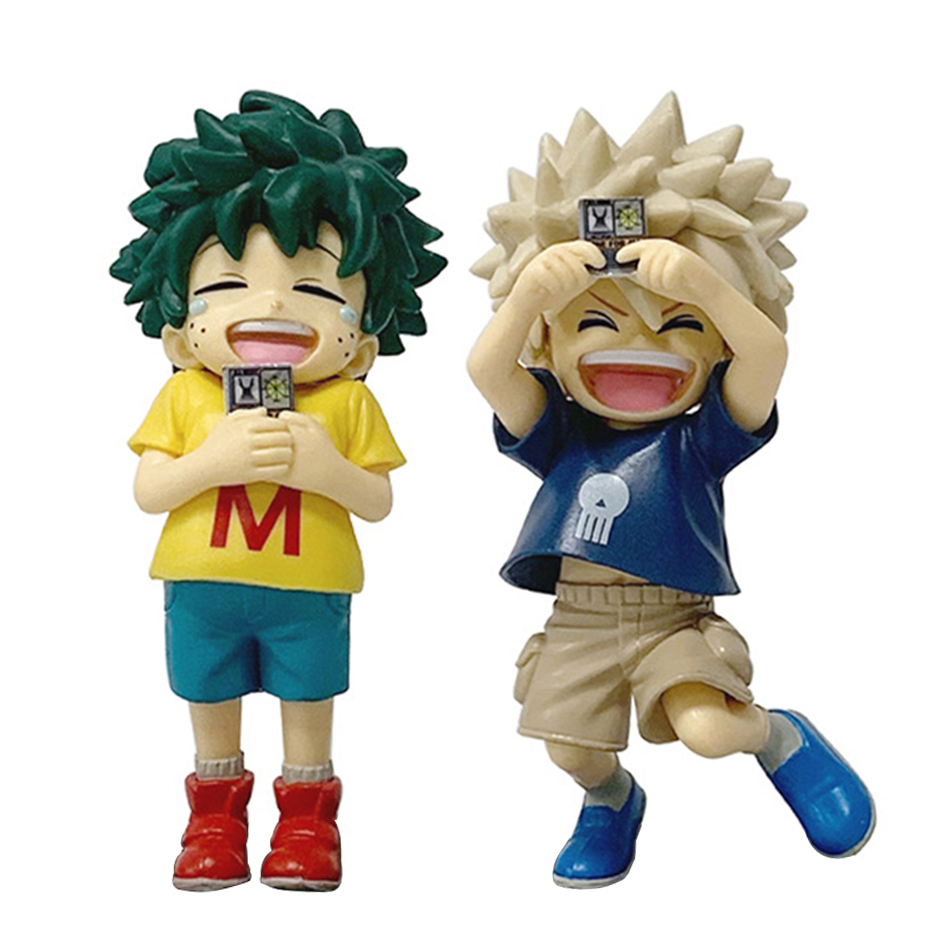 Nowość! Figurki akcji z My Hero Academia - Izuku Midoriya z dzieciństwa / Katsuki Bakugo z dzieciństwa - dekoracje, lalki, modele, zabawki, prezent.