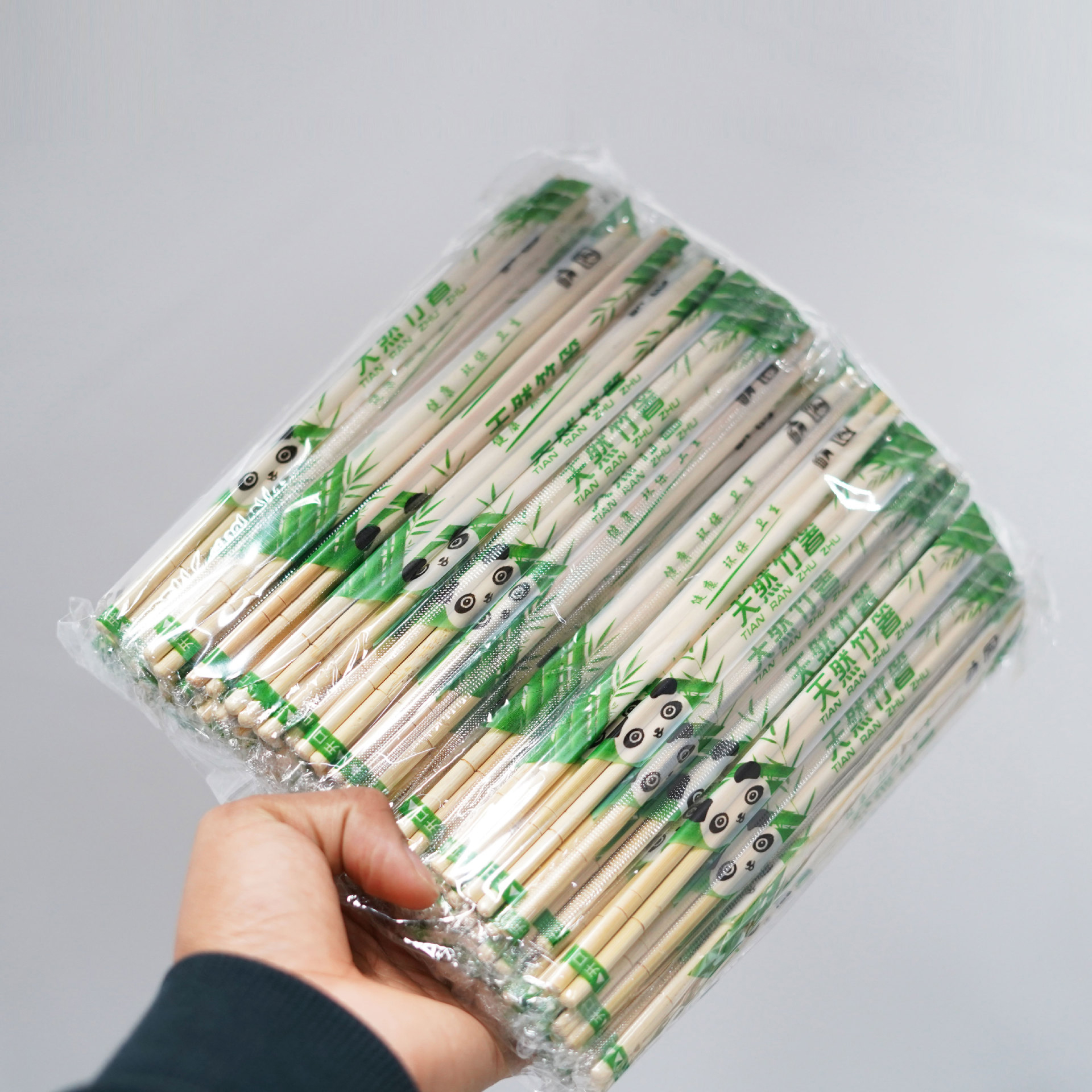 100 pares de palillos desechables de madera de bambú, paquete Individual para restaurante, palillos Hashi para comida de Sushi, vajilla