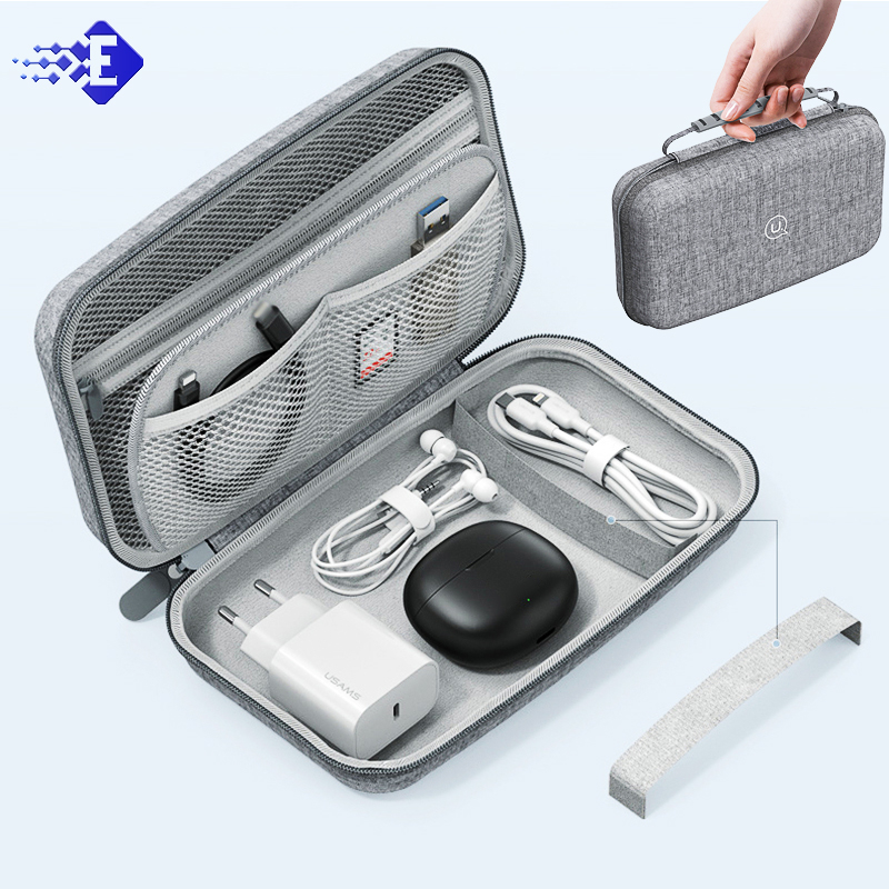 Pengisi daya Digital kabel USB kantong daya keluarga tempat Paspor kreatif kedap air pengatur kasus dokumen aksesoris perjalanan