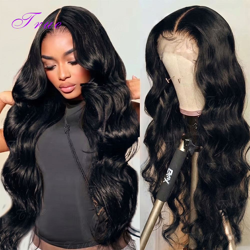 Peruca de Cabelo Humano Ondulado de 30-36 Polegadas, Peruca Frontal de Renda HD 13x6 com Efeito Molhado e Ondulado, Densidade 250, Peruca Frontal de Renda Pré-Alongada para Mulheres