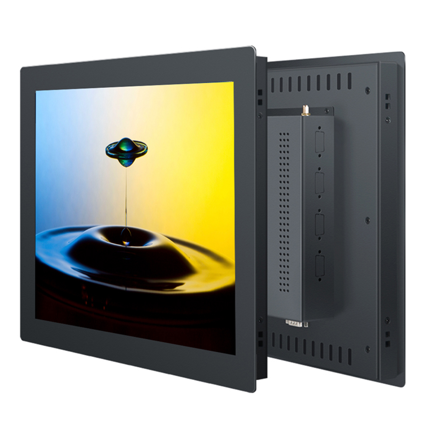 Panel pc industrial todo en uno integrado de 10, 12 y 15 pulgadas con pantalla táctil resistiva, wifi incorporado para win10 pro 1024*768