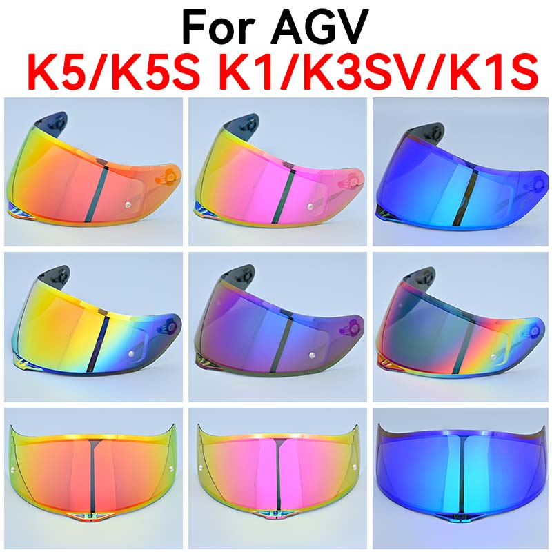 K5 capacete viseira escudo para agv k3sv k1 k5 k5s protetor solar de alta resistência pára-brisa lente de corte uv casco moto acessórios