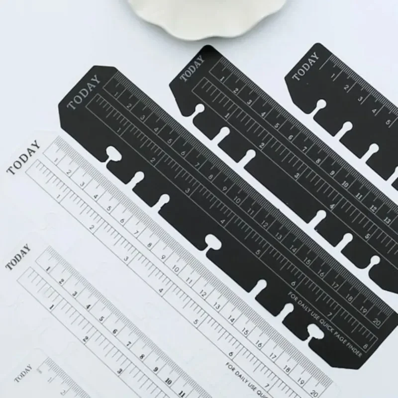 子供のための明確で柔軟な分割定規、ブックマーク、ストレート定規、数学製図、描画、6穴、a5、a6、a7