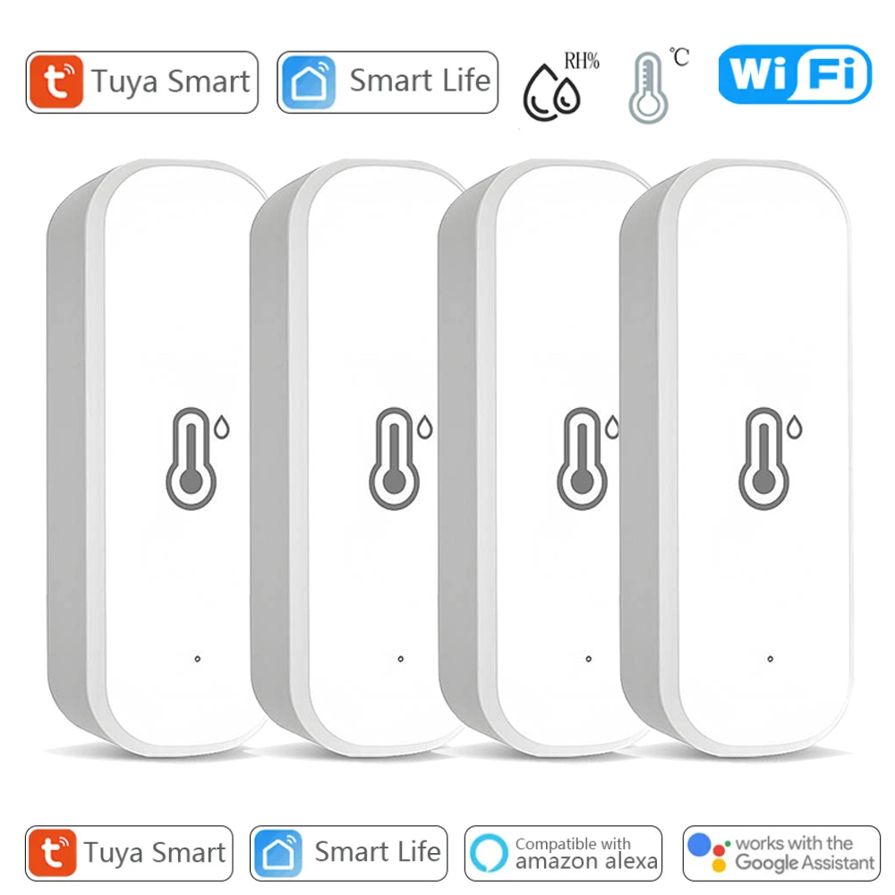 Tuya Smart WIFI Temperatur Feuchtigkeit Sensor APP Remote Monitor Für Smart Home Smart Leben Funktioniert Mit Alexa Google Assistent