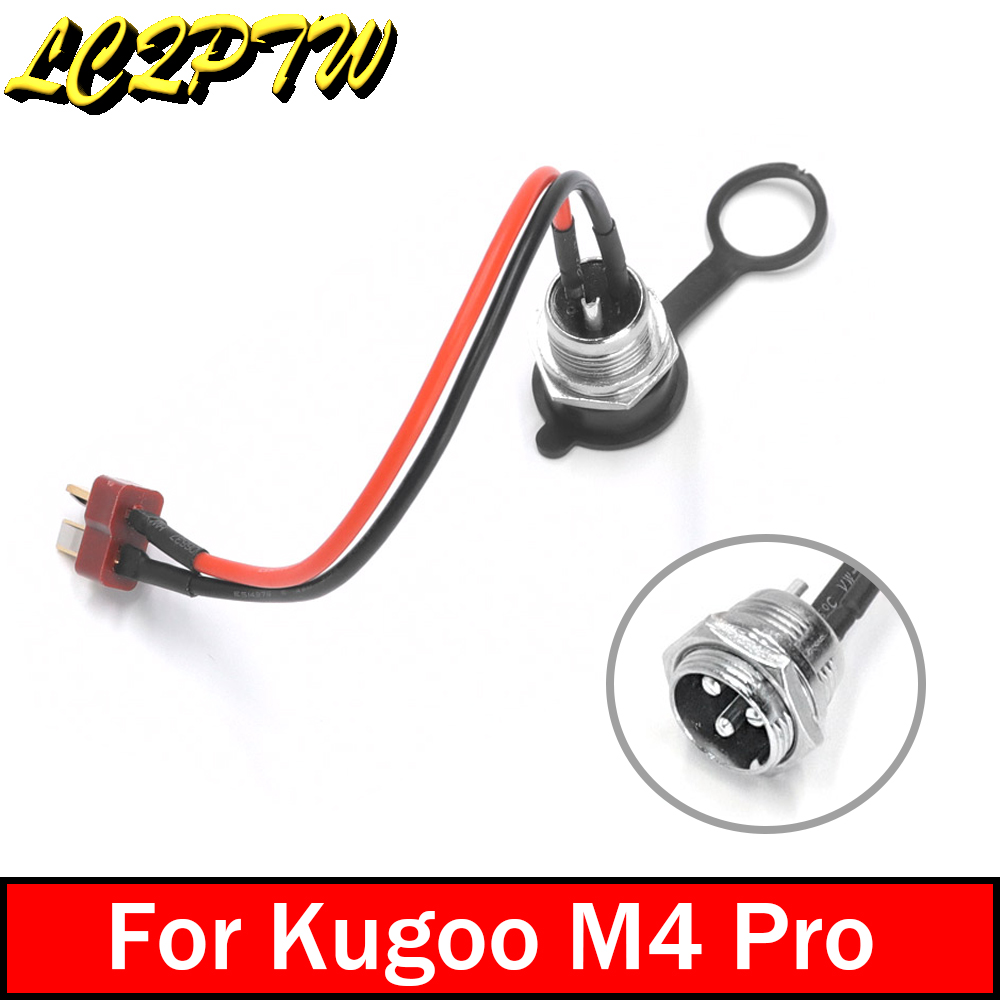 Câble d'alimentation pour trottinette électrique KUGOO FIGUED PRO, pièces de rechange, chargeur, port de charge, tête en T, accessoire
