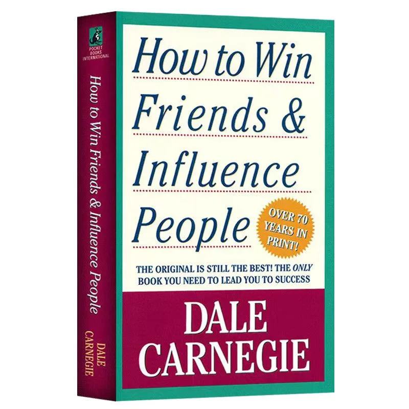 Hoe je vrienden kunt winnen en mensen kunt beïnvloeden door Dale Carnegie Interpersoonlijke communicatievaardigheden Zelfverbetering Leesboek voor volwassenen