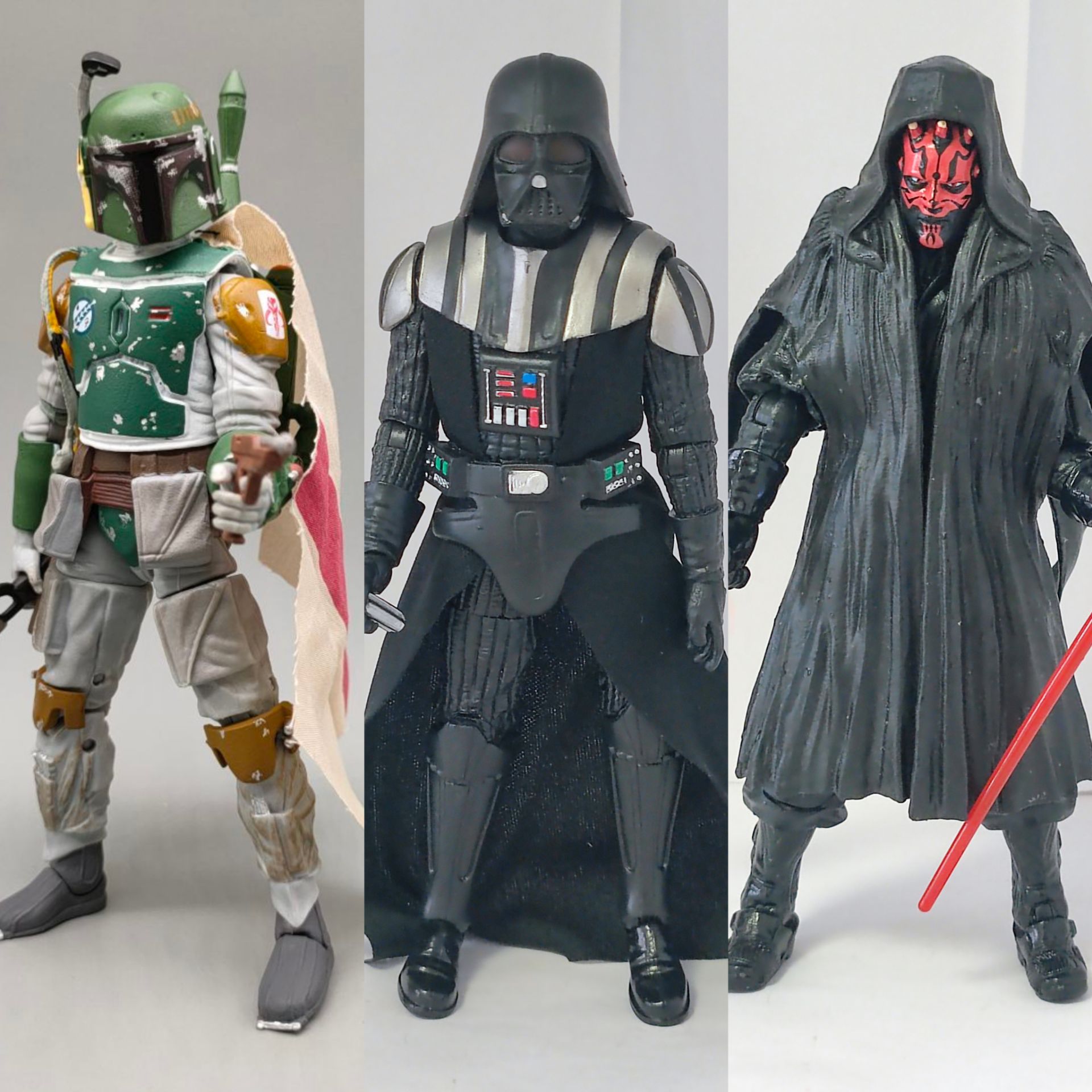 Figurine articulée Star Wars : Boba Fett, Chasseur de primes, Darth Vader, Maul (6 pouces, sans emballage)