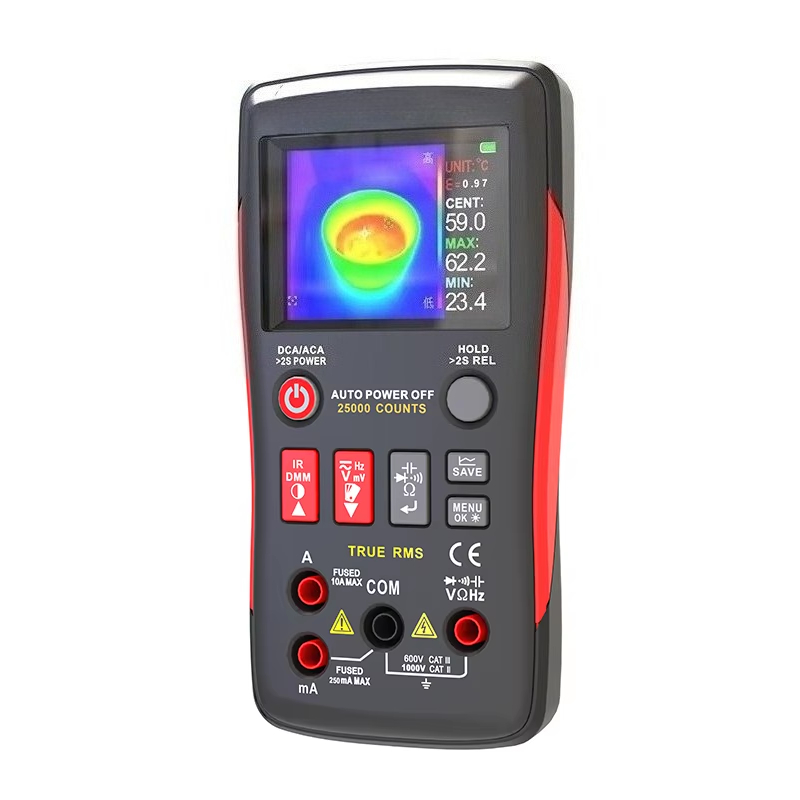 ZT-R02  Portable Thermal Imager Digital Multimeter 2 in 1 IR Resolution 240X240 96X96