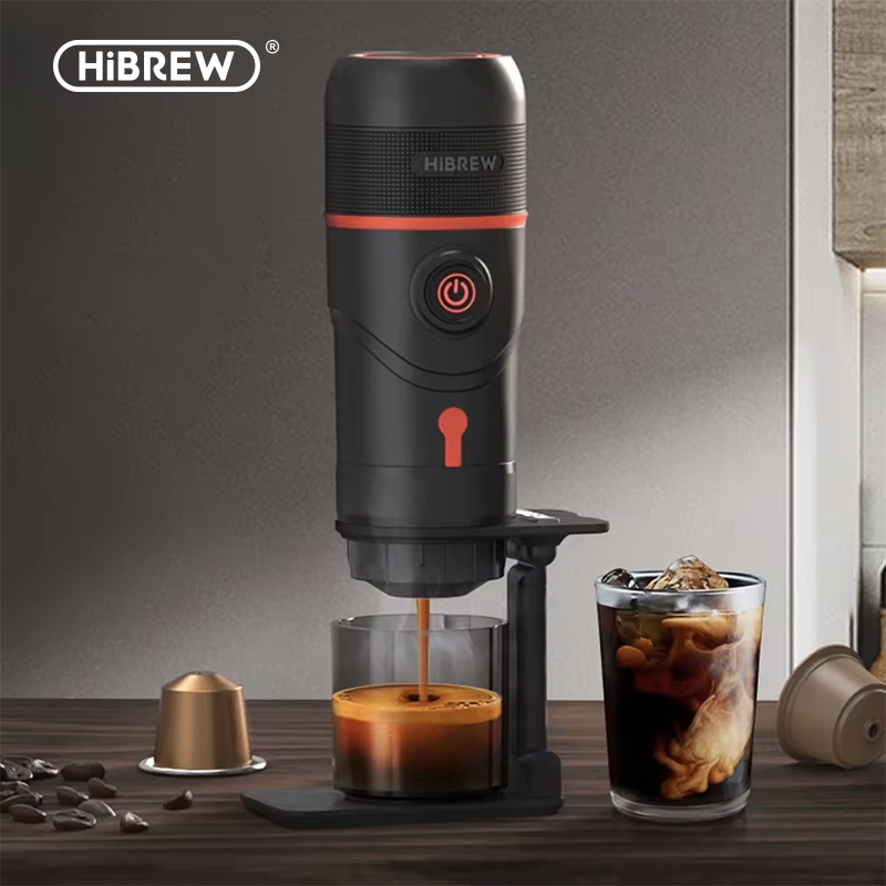 Hibrew máquina de café portátil para carro e casa, dc12v máquina de café expresso caber nexpresso dolce pod cápsula café em pó h4