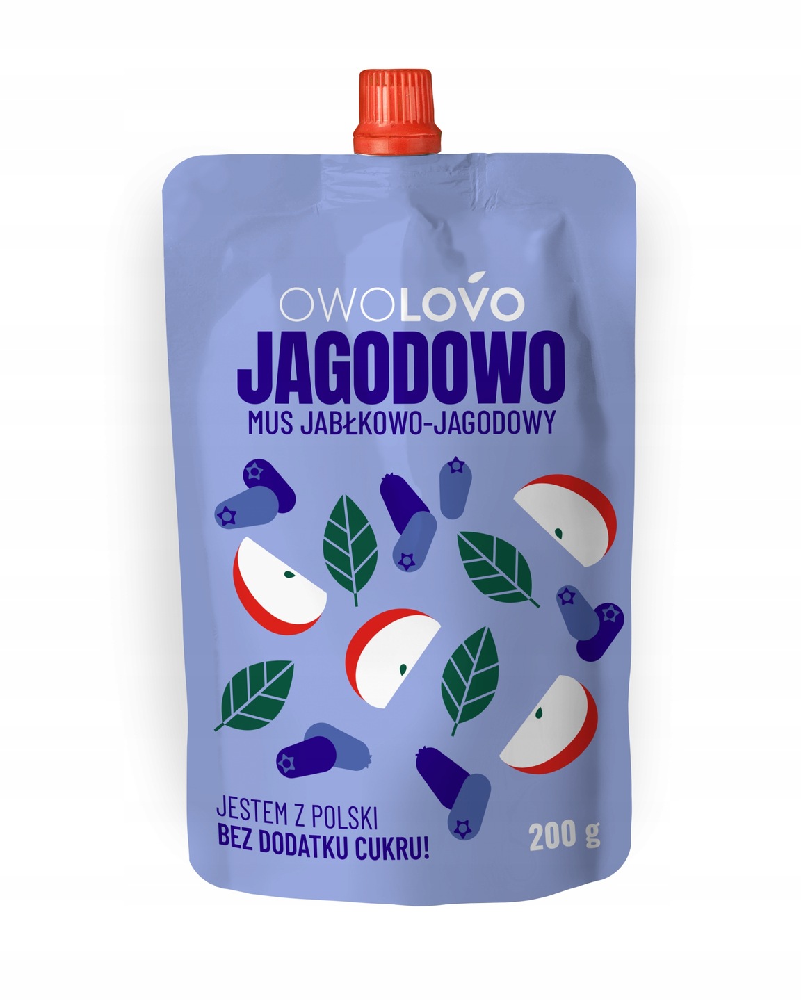 MUS JABŁKOWO-JAGODOWY 200g JAGODOWO
