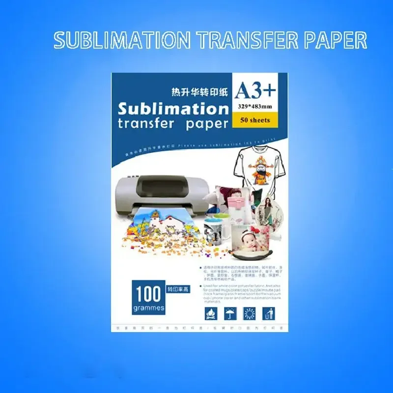 Papier de transfert par sublimation A3, A4, tasse de cuisson, tasse à décoloration, blanc, étui de téléphone portable, papier de transfert thermique