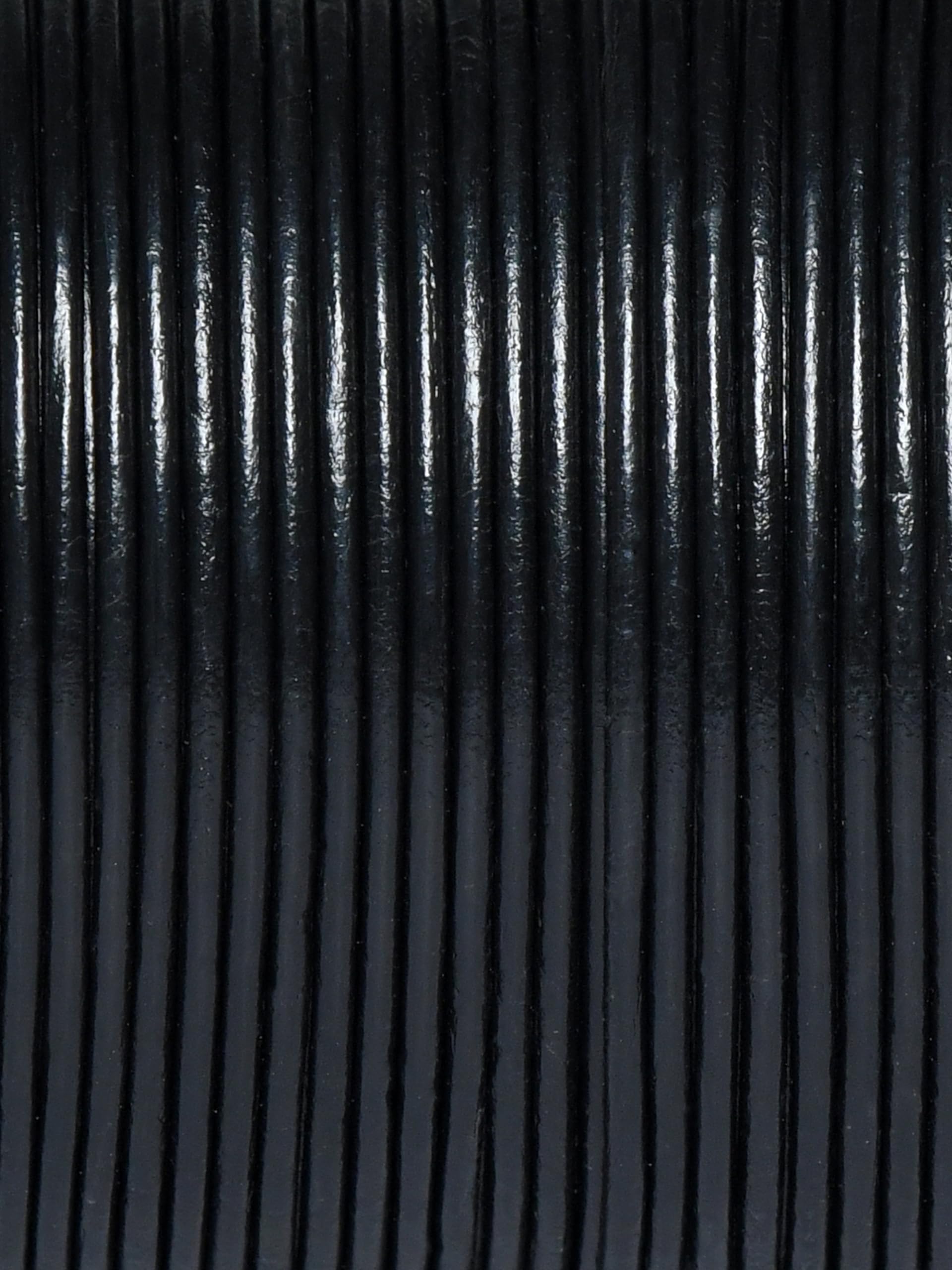 5 metros/lote 2mm preto genuíno couro de vaca cabo redondo diy pulseira colar descobertas corda corda para fazer jóias