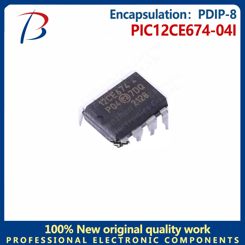 1 szt. PIC12CE674-04I wbudowany układ mikrokontrolera PDIP-8