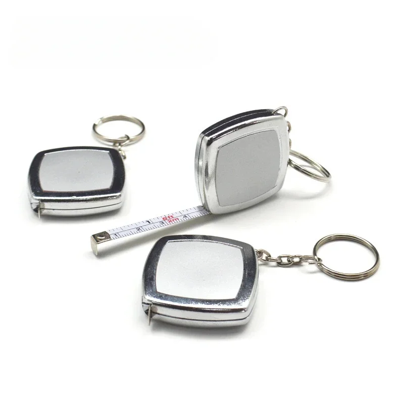 Mini llavero de cinta de 2M, cinta de acero pequeña y bonita portátil, herramientas manuales de medición para carpintería, regalos pequeños exquisitos festivos