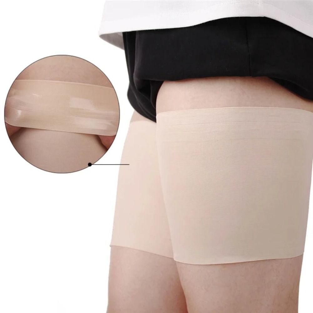 Elastic Thigh Sleeve Anti Friction Bands Fashion Sport Ware Anti Chafing Thigh Cover Unisex Silicone Sock Sleeves