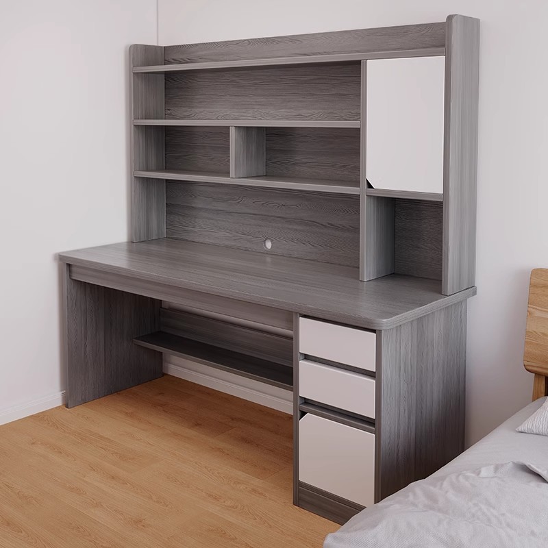 Mesa integrada estudante quarto mesa de computador doméstico simples escrita aluguel casa simples mesa moderna