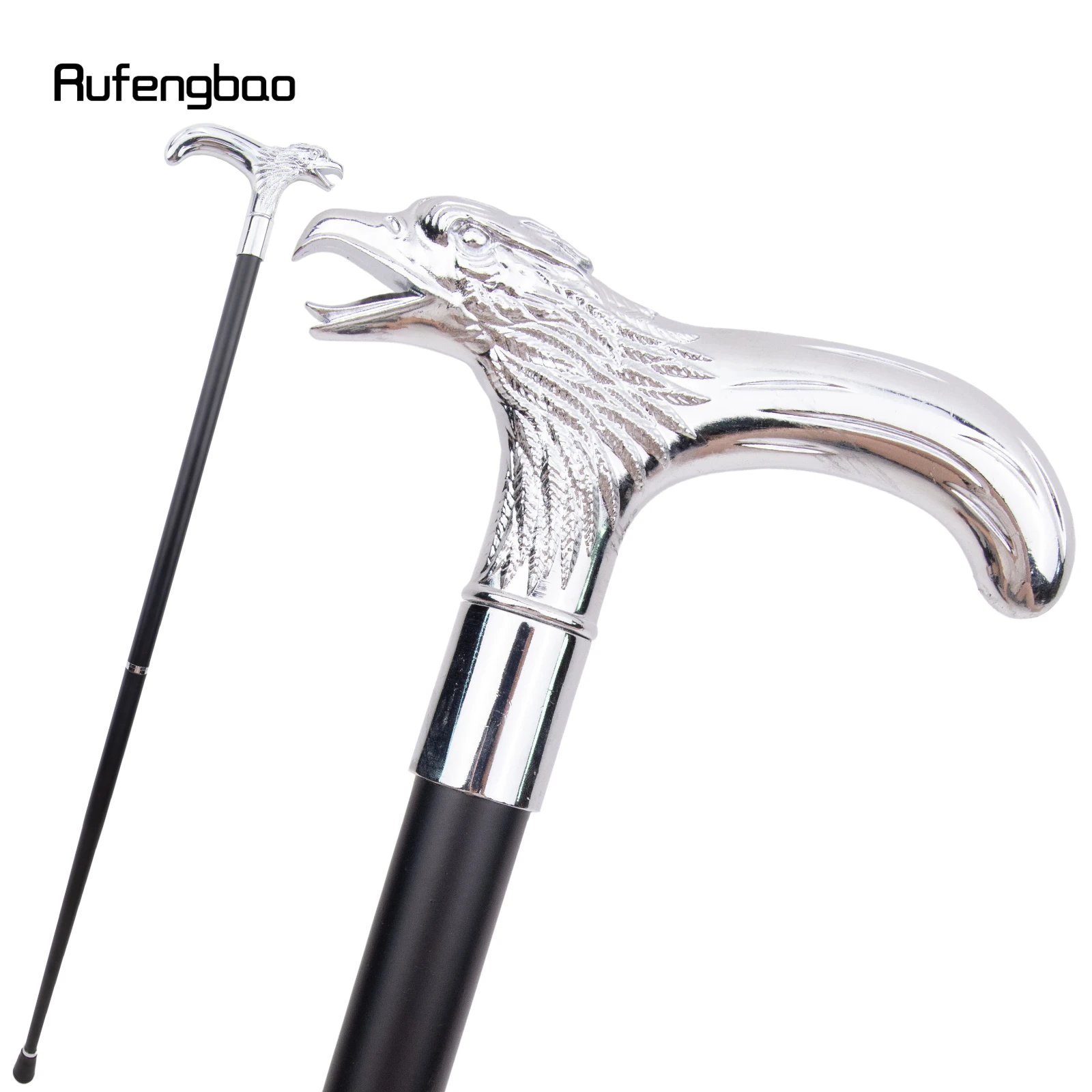 Bastón para caminar con cabeza de águila blanca, bastón decorativo a la moda para caballero, bastón elegante para Cosplay, bastón con perilla de 91cm
