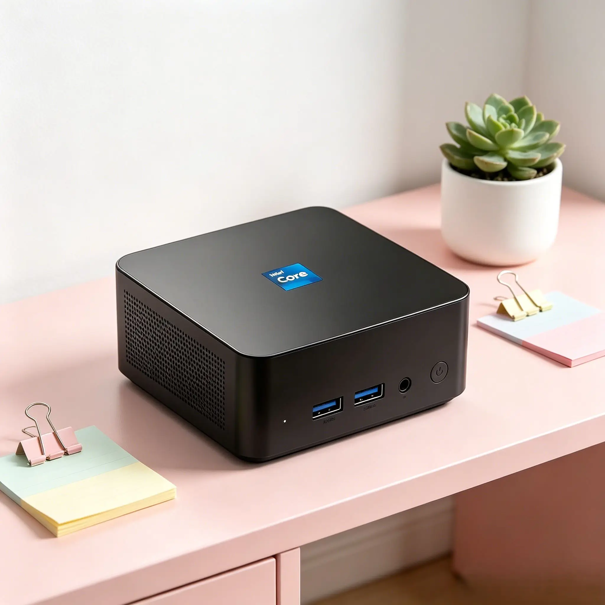 Mini PC de Mesa com Windows 11 Pro, Intel I9-8950HK, 32GB RAM, SSD de 1TB/2TB, WiFi 6, Bluetooth 5.2, 4K UHD para Uso Diário no Escritório