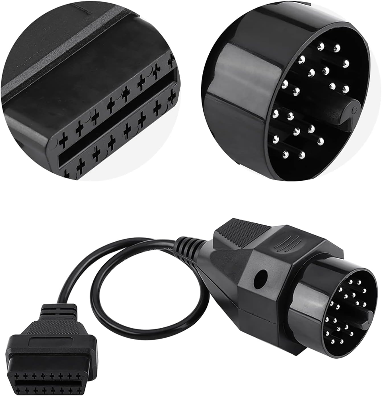 Adapter OBDII do BMW 20-pinowy na OBD2 16-pinowy złącze interfejsu do BMW E36 E39 E30 F20 X5 Z3 E53 i3 Kabel diagnostyczny OBD2 do samochodów
