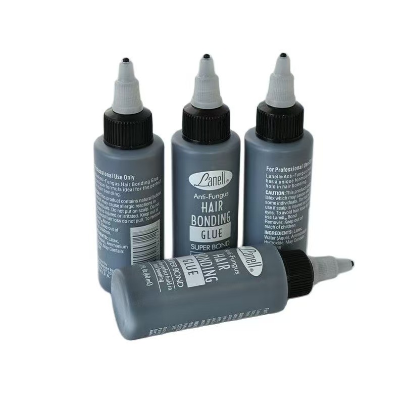 1 Stück/2 Stück 2Oz Lanell Black Hair Weaving Bond Anti-Pilz-Haarkleber SUPER BOND für den perfekten Halt beim Verkleben