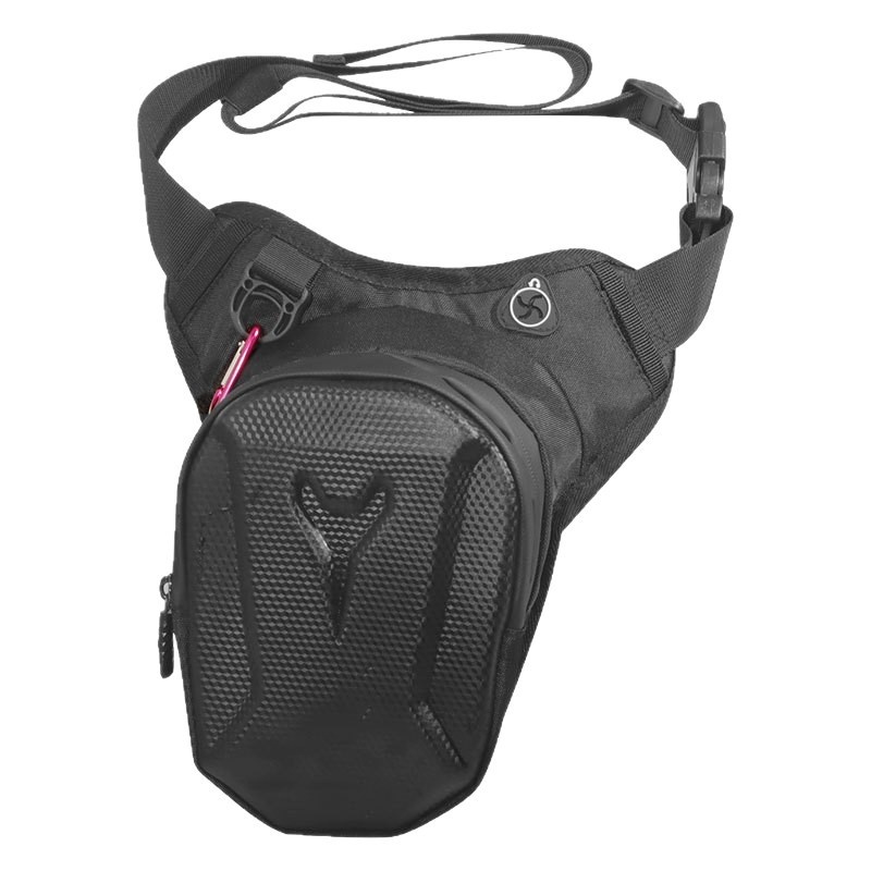 HOMEFISH 1PC noir moto jambe sac étanche cavalier taille sac cyclisme vélo sac à bandoulière équipement de moto