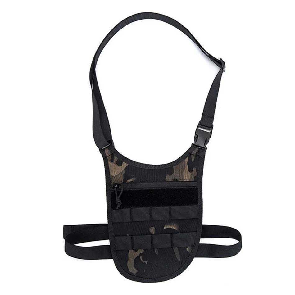 Bolsa tática nas axilas masculina, agente oculto molle, bolsa de ombro de combate, carteira de viagem ao ar livre, chave de telefone, bolsa antirroubo
