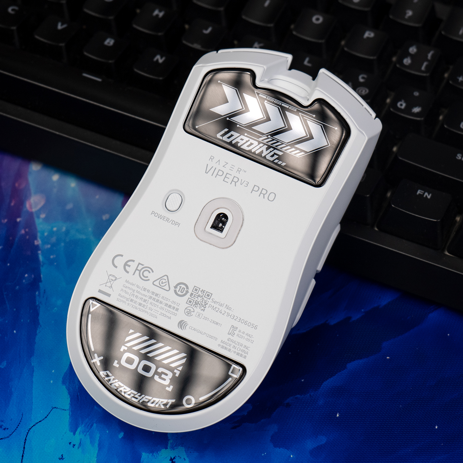 Ultrasterk vlekkeloos glas Supersnel Glad gepolijst oppervlak Muisvoeten Duurzame zool Muisschaatsen voor Razer Viper V3 PRO Muis