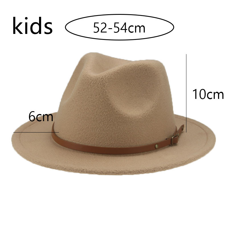 bone chapeu masculino chapeu feminino fedoras chapéus deChapéus para mulheres crianças criança pequena 52cm cinto sólido criança