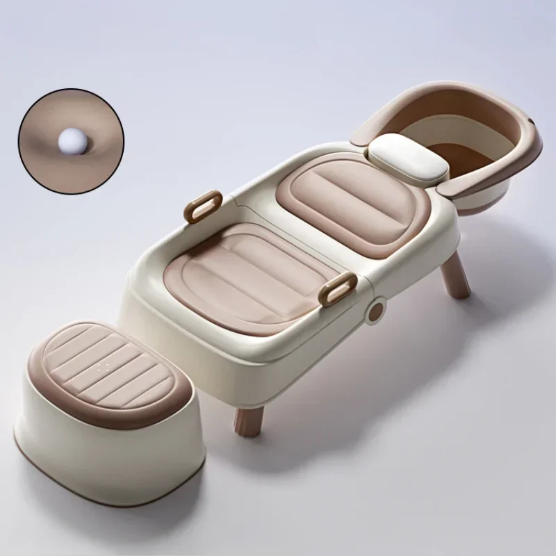 Plastic Shampoo Stoel Beauty Economic Spa Headspa Bed Professionele Make-up Shampoo Haar Wastafel Kom Cadeira Salonmeubilair