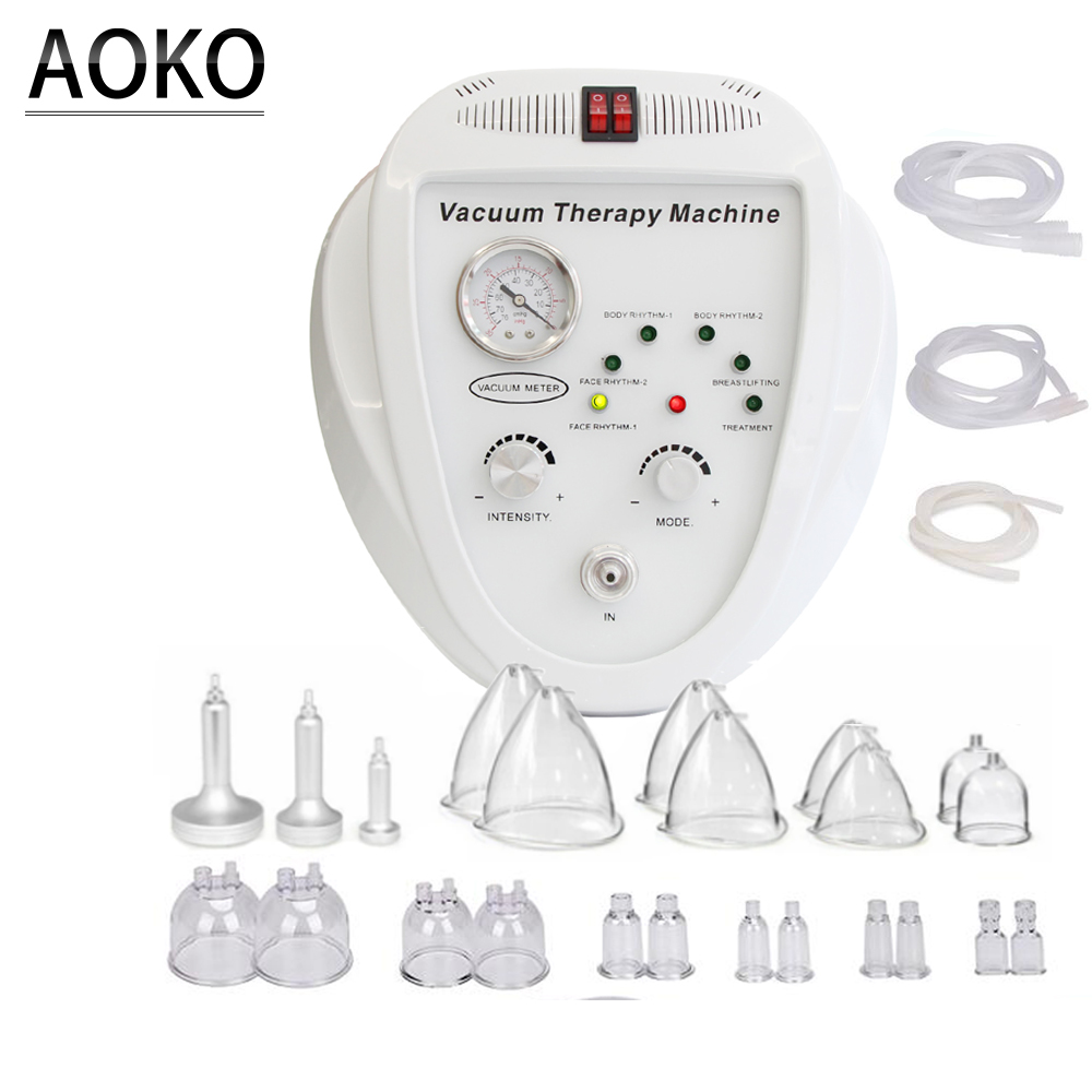 AOKO-máquina de belleza para estiramiento facial, masaje al vacío, máquina para agrandar los senos, bomba, taza, masajeador, moldeador corporal, dispositivo de elevación de glúteos