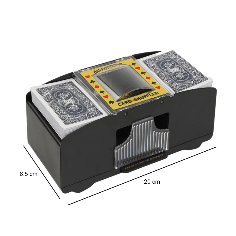 自動カード シャッフル マシン 1/2 デッキ電動ポーカー カード シャッフル電池式シャッフル