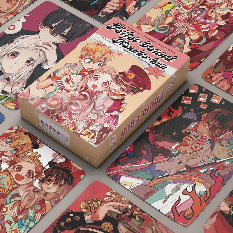 55PCS ห้องน้ํา-Bound Hanako-Kun อะนิเมะเลเซอร์การ์ด Lomo-ญี่ปุ่นมังงะตัวอักษร Holographic Photo การ์ด