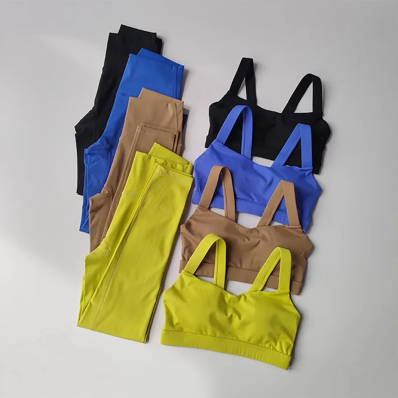 Suit Yoga sem costura para mulheres, sutiã esportivo, leggings de cintura alta, shorts outfit, ginásio fitness, roupas de treino, roupas esportivas