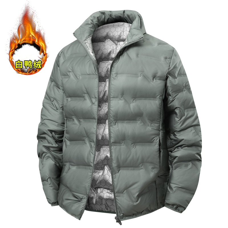 Jaqueta de meia-idade de cor sólida para o calor do inverno, cardigã de lapela acolchoado, jaqueta grossa e versátil