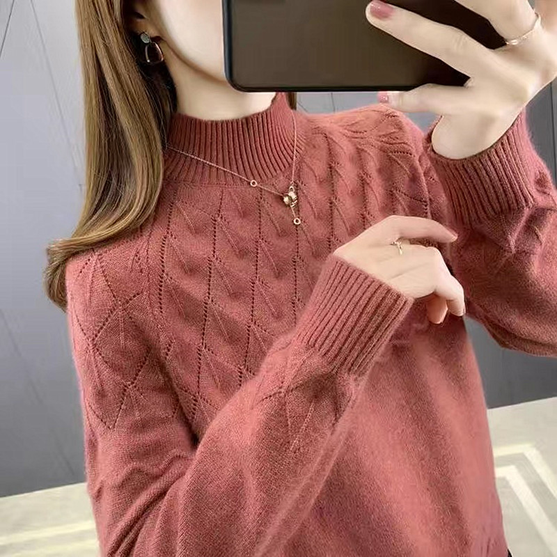 Nieuwe Herfst Winter Pullovers Warm Breien Womens Kleding Pull Femme Trui Lange Mouw Tops Bodemtruien Свитер Женский